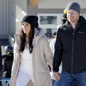 WHIMeghan, Duchess of Sussex and Prince Harry, Duke of Sussex at the Invictus Games Vancouver Whistlers 2025's One Year To Go winter training camp (Pic: Andrew Chin/Getty Images)