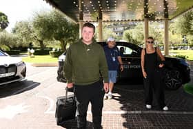 Bob MacIntyre of Scotland and team Europe arrives to the Cavalieri Hotel prior to the 2023 Ryder Cup.
