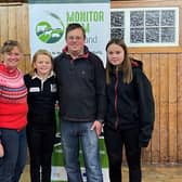 A family affair, pictured left to right, Vicky, daughter Robyn, Bruce, and elder daughter Amy Irvine