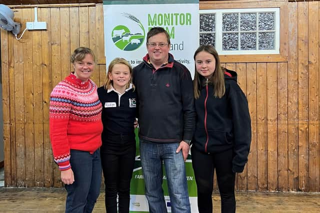 A family affair, pictured left to right, Vicky, daughter Robyn, Bruce, and elder daughter Amy Irvine