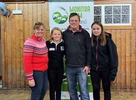 A family affair, pictured left to right, Vicky, daughter Robyn, Bruce, and elder daughter Amy Irvine