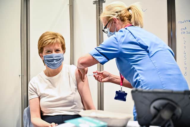 Nicola Sturgeon's popularity soared during the Covid pandemic, but the NHS is now on its knees (Picture: Jeff J Mitchell/Getty Images)