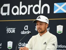 Xander Schauffele speaks about his abrdn Scottish Open debut at The Renaissance Club in East Lothian. Picture: Mark Runnacles/Getty Images.