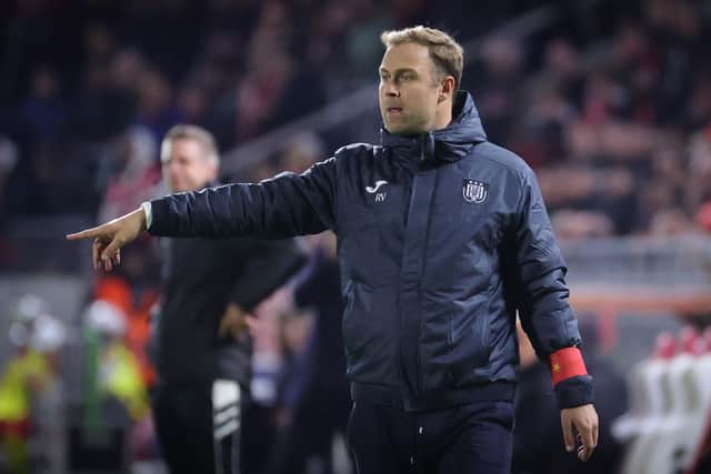 Robin Veldman was in charge of the Anderlecht first team for a couple of months last season.