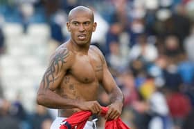 Chris Iwelumo walking off the park after his debut against Norway in 2008. Picture: SNS