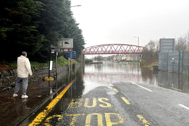 Network Rail Scotland said journeys will take longer today on the East Coast Mainline between Edinburgh and the Borders, as well as between Aberdeen, Inverness and the Central Belt because of the “extremely high rainfall” which means train speeds need to be limited for safety.