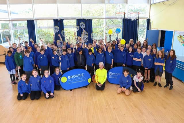 Judy Murray supports dementia programme with youngsters at Davidson's Mains Primary School