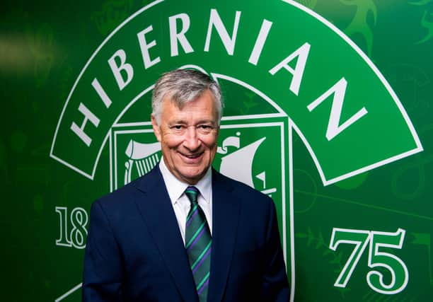 Hibs owner Ron Gordon has big plans for the club as he looks to build on this term's achievments and deliver consistently successful seasons. Photo by Ross Parker/SNS Group