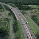 An artist's impression of the proposed Sheriffhall roundabout flyover