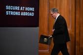 Prime Minister Sir Keir Starmer leaves the Downing Street Briefing Romm after delivering Tuesday's defence spending statement. (Picture: Leon Neal/PA Wire)