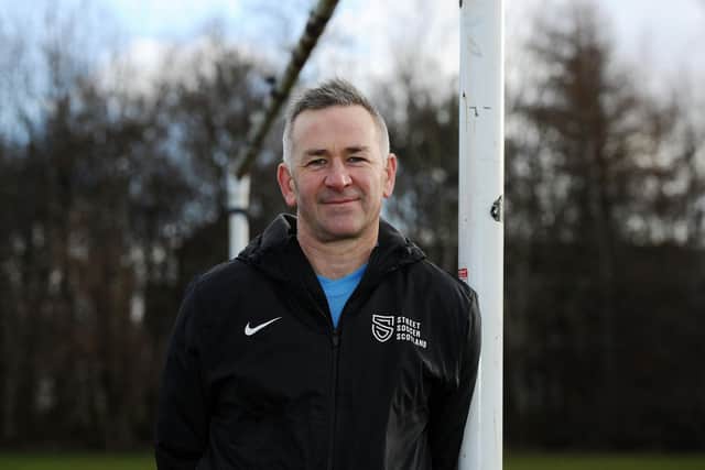 Lovell now helps the socially disadvantaged through the charity Street Soccer Scotland.