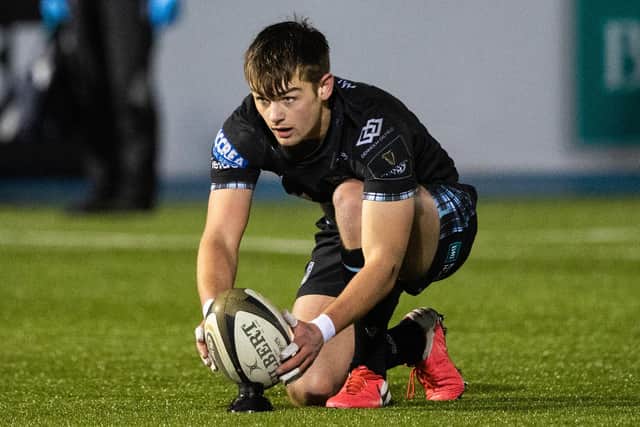 In his first start for Glasgow, stand-off Ross Thompson kicked 13 points and was named man of the match. Picture: Craig Williamson/SNS