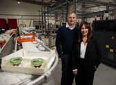 Stuart Neilson and Frances Rus at the new lab in Aberdeen. Picture: Ross Johnston/Newsline Media.