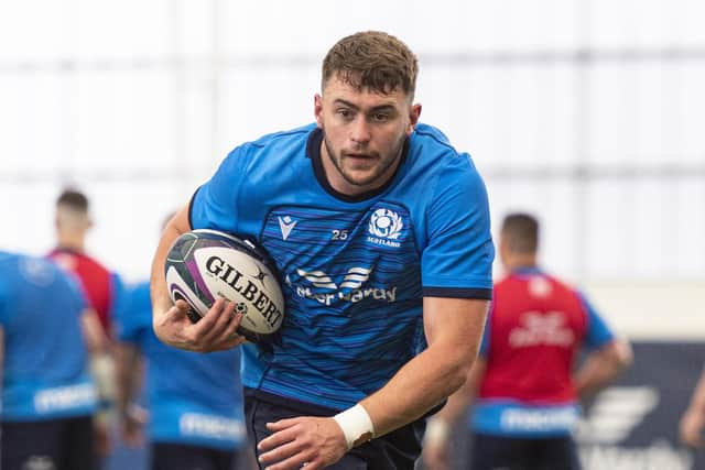 Gregor Townsend has been impressed by Ollie Smith's ability with ball in hand. (Photo by Ross MacDonald / SNS Group)