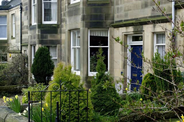 The house at 15 Ormidale Terrace in Murrayfield, Edinburgh, where John Lennon's aunt Mater and uncle Bert once lived.
