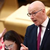 First Minister John Swinney refused to be drawn on a controversial Police Scotland practice (Picture: Jeff J Mitchell/Getty Images)
