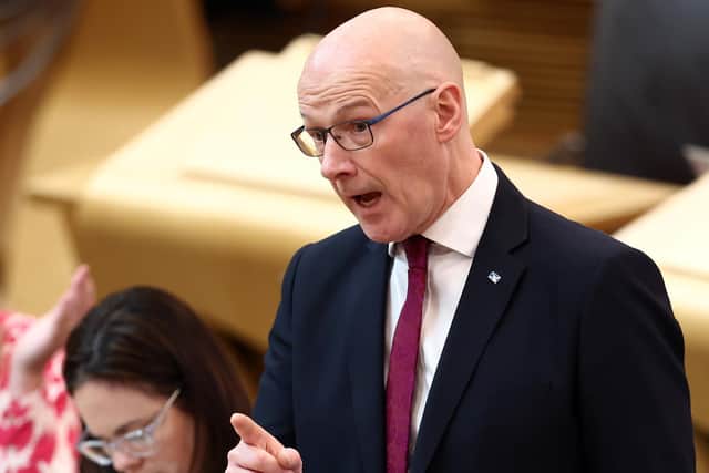 First Minister John Swinney refused to be drawn on a controversial Police Scotland practice (Picture: Jeff J Mitchell/Getty Images)