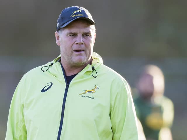 South Africa's director of rugby Rassie Erasmus will be out of action for a few weeks.