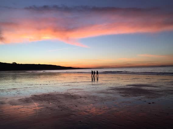 Wild campers flock to Yellowcraig Beach for stunning sunsets like this