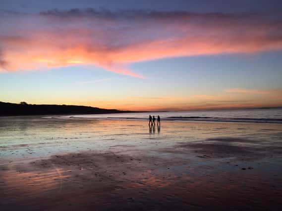Wild campers flock to Yellowcraig Beach for stunning sunsets like this
