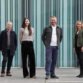 From left: Mark Mountford, Victoria Mackie, Paul Reid, and Rebecca Christensen of Trickle. Picture: Stewart Attwood.