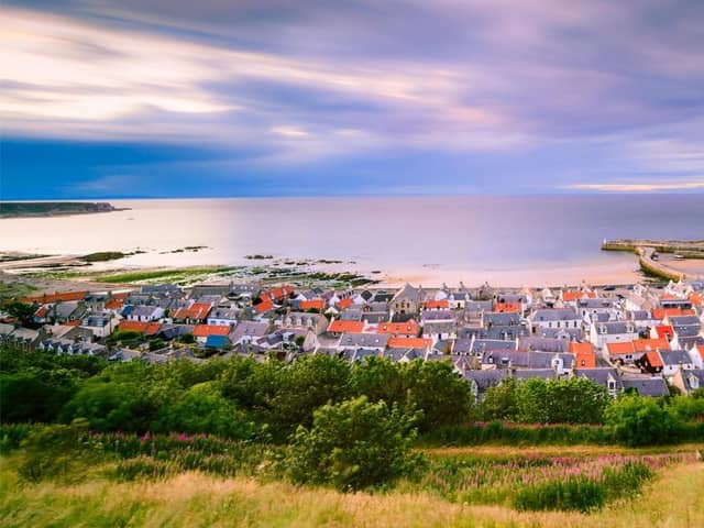 The three stacks that protrude from the beach at Cullen Bay are known as the Three Kings