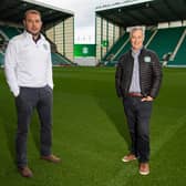 Hibs owner Ron Gordon, right, and chief executive Ben Kensell.