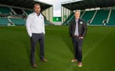 Hibs owner Ron Gordon, right, and chief executive Ben Kensell.