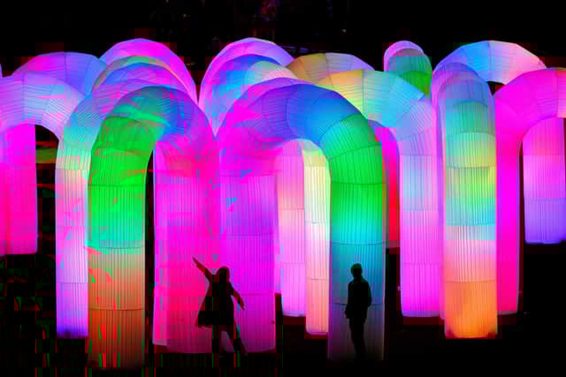 An installation at Spectra, Scotlands Light Festival, in Aberdeen PIC: Ian Georgeson