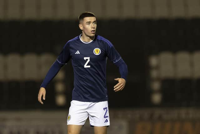 Max Johnston - pictured in action for Scotland Under-21s - is a possible wildcard choice at right-back. (Photo by Craig Foy / SNS Group)