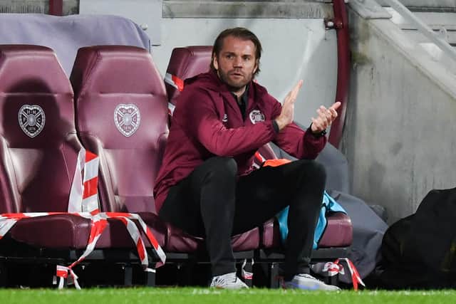 Hearts manager Robbie Neilson during a preseason friendly between Hearts and East Fife at Tynecastle. Photo by Craig Foy / SNS Group