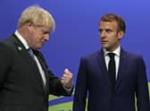 The UK Government has been condemned by French president Emmanuel Macron for failing to live up to its “grand statements” on helping Ukrainian refugees.