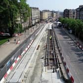 work is forging ahead on the trams to Newhaven extension