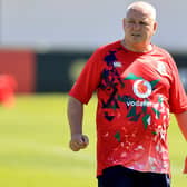 Lions head coach Warren Gatland oversees a training session in Jersey. Picture: David Rogers/Getty Images