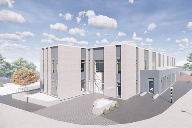 Artist impression of the Ellon office.