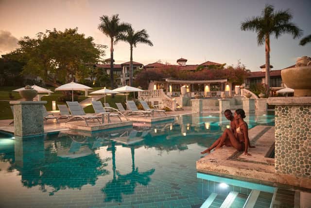 The main pool at Sandals, Grenada