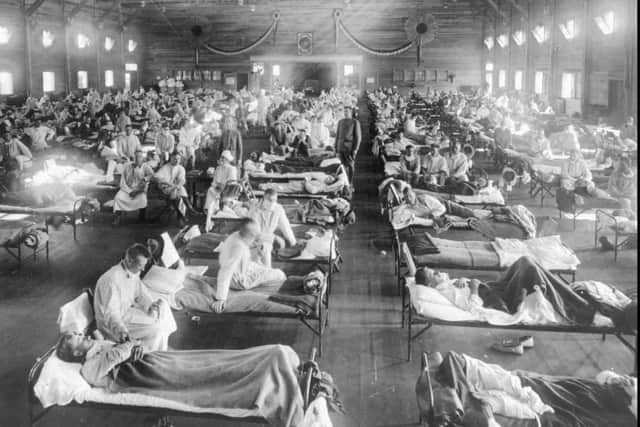 The Spanish Flu is believed to have been brought into the battlefields of Europe by servicemen from US or labourers from China who were deployed to dig trenches. It was spread around the world as the military demobbed towards the end of the conflict.