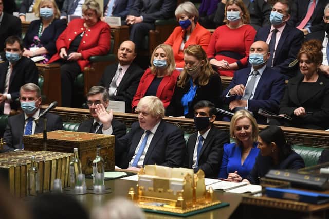 Prime Minister Boris Johnson during Prime Minister's Questions in the House of Commons this week. PIC: UK Parliament/Jessica Taylor/PA Wire