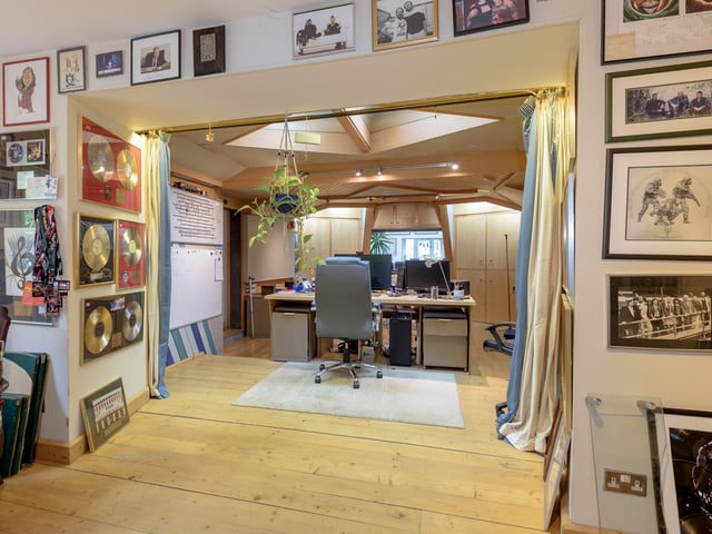 The cottage boasts a custom-built, fully soundproofed recording studio – a great place to record your own podcasts or for budding musicians to practise their instruments without disturbing the rest of the household