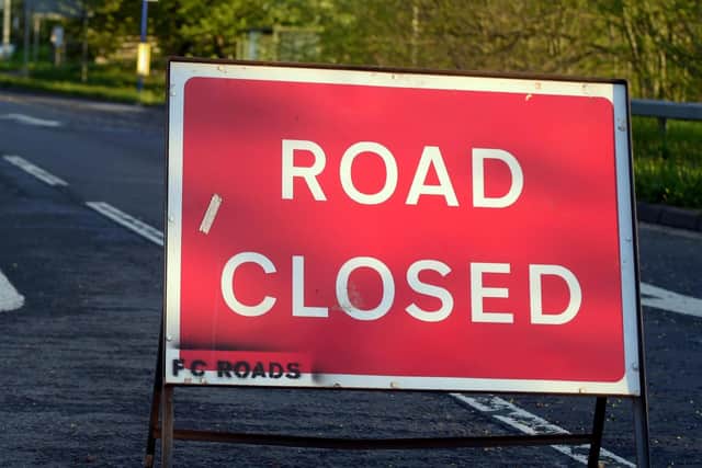The road was closed for nine hours.