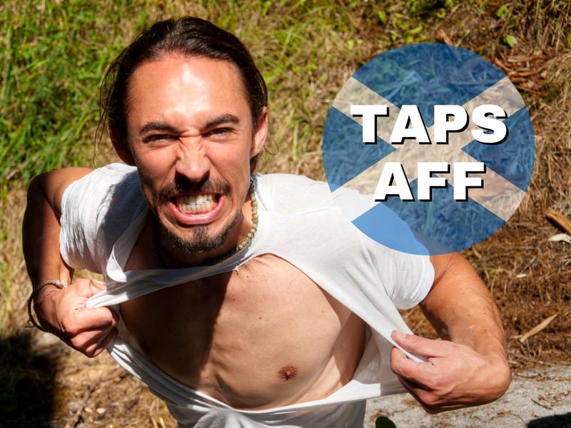 A favourite phrase for Scotland's summers, if you're lucky enough to have a sunny day then it's "taps aff" (or tops/ t-shirts off) so you can enjoy the Vitamin D in full.