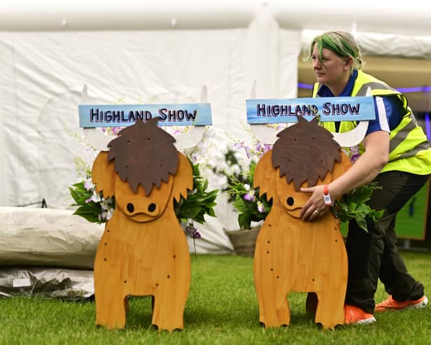 Preparations for the Royal Highland Show opening to visitors. Picture: John Devlin.