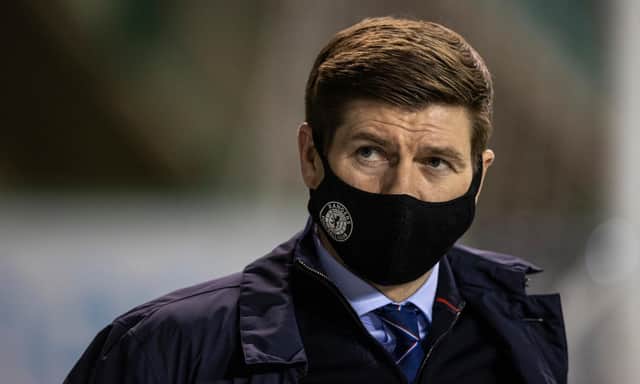 Steven Gerrard has been pleasantly surprised with the Easter Road pitch. Picture: SNS