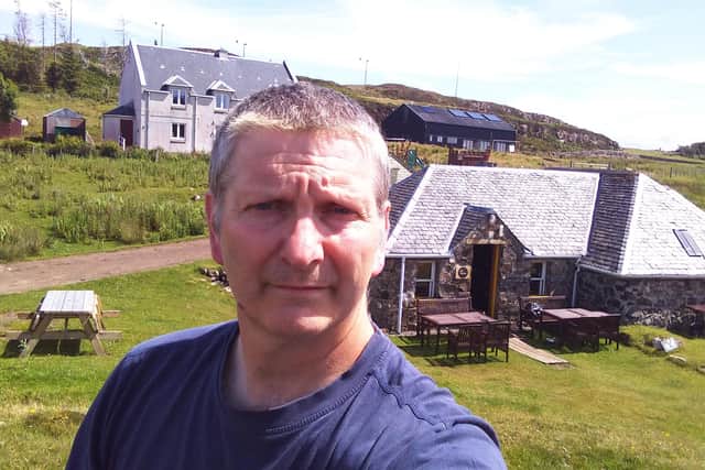 Bruce Boyd, owner of Isle of Muck Tearoom and Choc-Ness confectioners, said that easing of lockdown had "brought home" the realities of coronavirus to the island.
