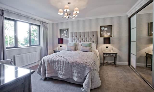 A double bedroom in the Beech model