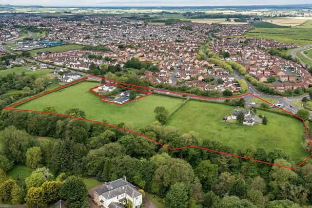 The site, marked in the picture above, is located at Hillcrest on Glasgow Road, Kilmarnock.