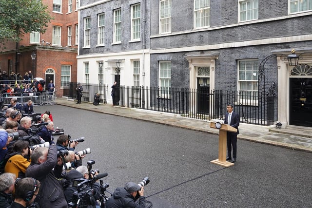 Rishi Sunak’s first speech as Prime Minister was one of longest delivered in Downing Street by a newly appointed prime minister in recent decades.