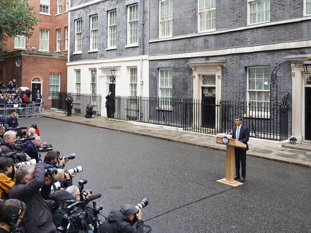 Rishi Sunak’s first speech as Prime Minister was one of longest delivered in Downing Street by a newly appointed prime minister in recent decades.
