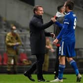 Brendan Rodgers and Jamie Vardy are helping Leicester City kick on. They host Brighton on Sunday.