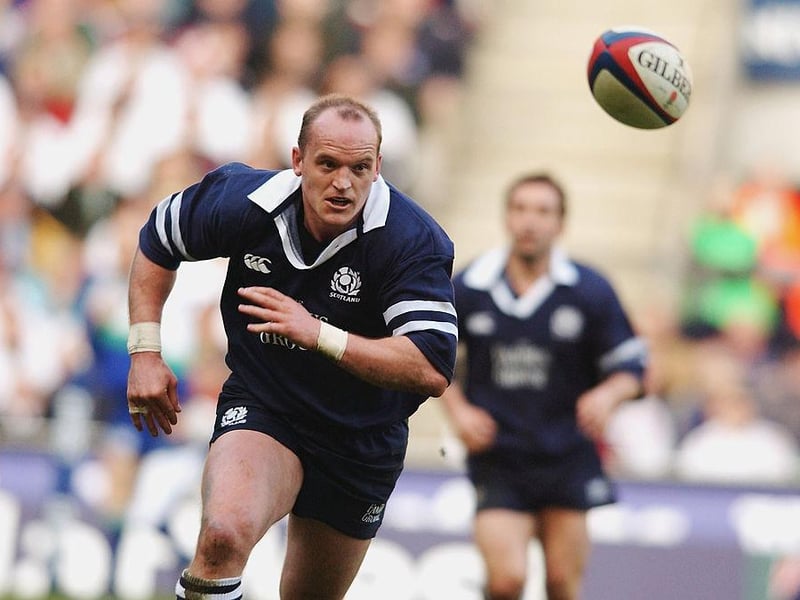 Current Scotland head coach Gregor Townsend also had a glittering career as a player - also claiming 82 caps as fly half from 1993–2003.